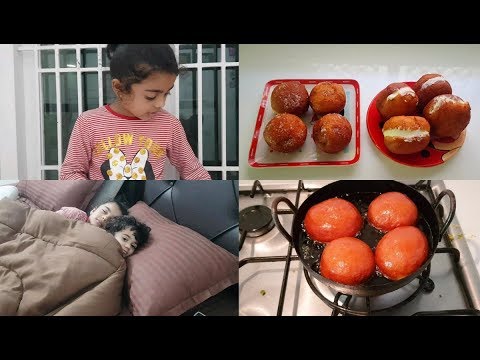 delicious-jam-bun-&-butter-bun---mom-routine---yummy-tummy-vlog