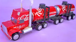Make an Amazing B -Train Truck recycling Soda Cans