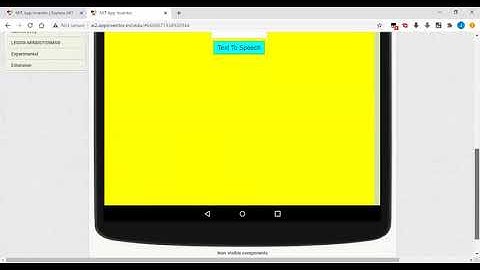 MIT App Inventor Text To Speech App