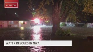 More than 60 rescued in flash flooding throughout Northwest Arkansas