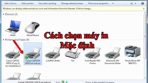Hướng dẫn cách chọn máy in mặc định trên máy tính