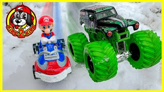 SUPER SNOW RACING COMPILATION 🌨️ Mario Kart, Monster Jam &amp; Hot Wheels Monster Trucks &amp; Ice Arena