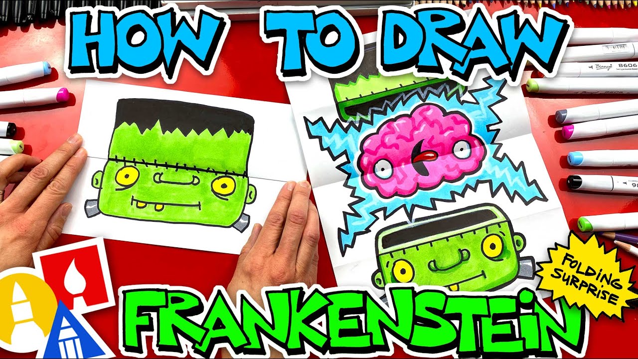 How To Draw Frankenstein Brain Folding Surprise 