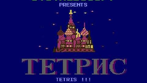 TETRIS ( тетрис )  !!!  ATARI 800 XL - LONG PLAY