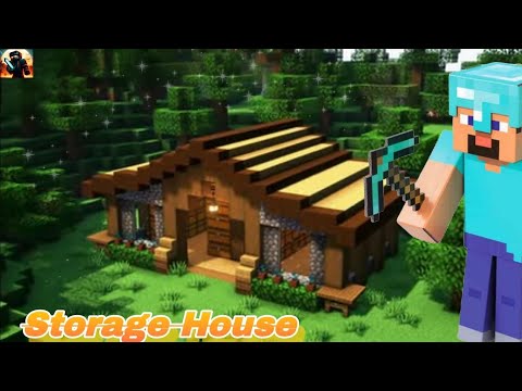 Minecraft : How To Build🔨A Storage House | Tutorial @MineMyst - YouTube