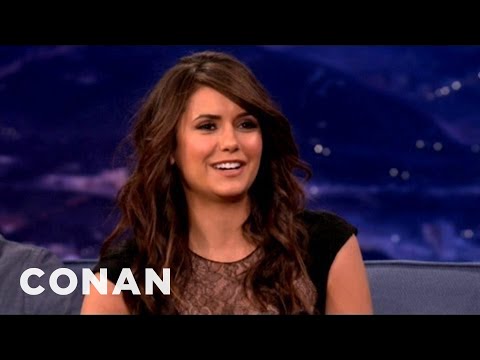 Nina Dobrev Gets Sex Scene Tips From Her Mom - CONAN on TBS