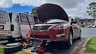 IF YOUR NISSAN ALTIMA LEAKS WATER ON FLOORBOARDS WHEN AC ON, WATCH THIS VIDEO‼️CABIN AIR-FILTER