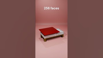 Minecraft bed cloth simulation in blender 3d #3d #minecraft #clothsimulation #animation