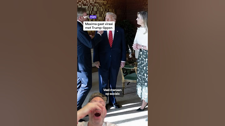 Máxima gaat viraal met 'Trump-lippen'