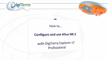 Using Altus APS-NR2 with DigiTerra Explorer v7 Professional