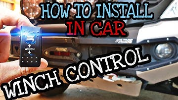 HOW TO INSTALL IN CAR WINCH WINCH SWITCH. FOR IN CAB CONTROL.