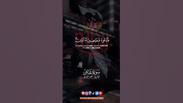 هو الحي لا إله إلا هو فادعوه مخلصين له الدين.. #محمد_البارقي #سورة_غافر #ريحانة_قرآن #قرآن #quran