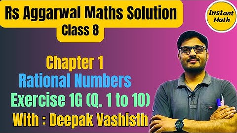Rational Numbers word problems class 8| Exercise 1G class 8 rs aggarwal|ex 1g class 8th| RS Aggarwal