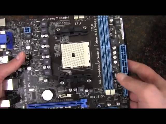 ASUS F1A55-M LE Socket FM1 Motherboard - YouTube