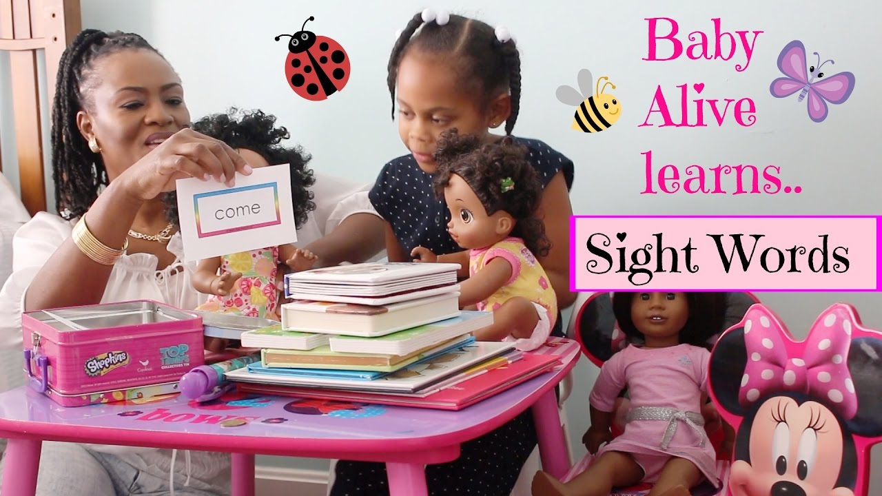 Baby Alive learns her Sight Words (Part 1) YouTube
