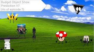 Budget Object Show Prediction V7 (As of episode 7)