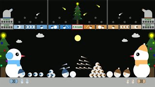 Snowball Fight - Marble Race in Algodoo screenshot 5