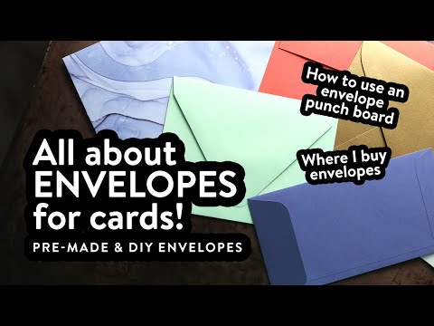 Everything about envelopes for cards - Where to buy & How to