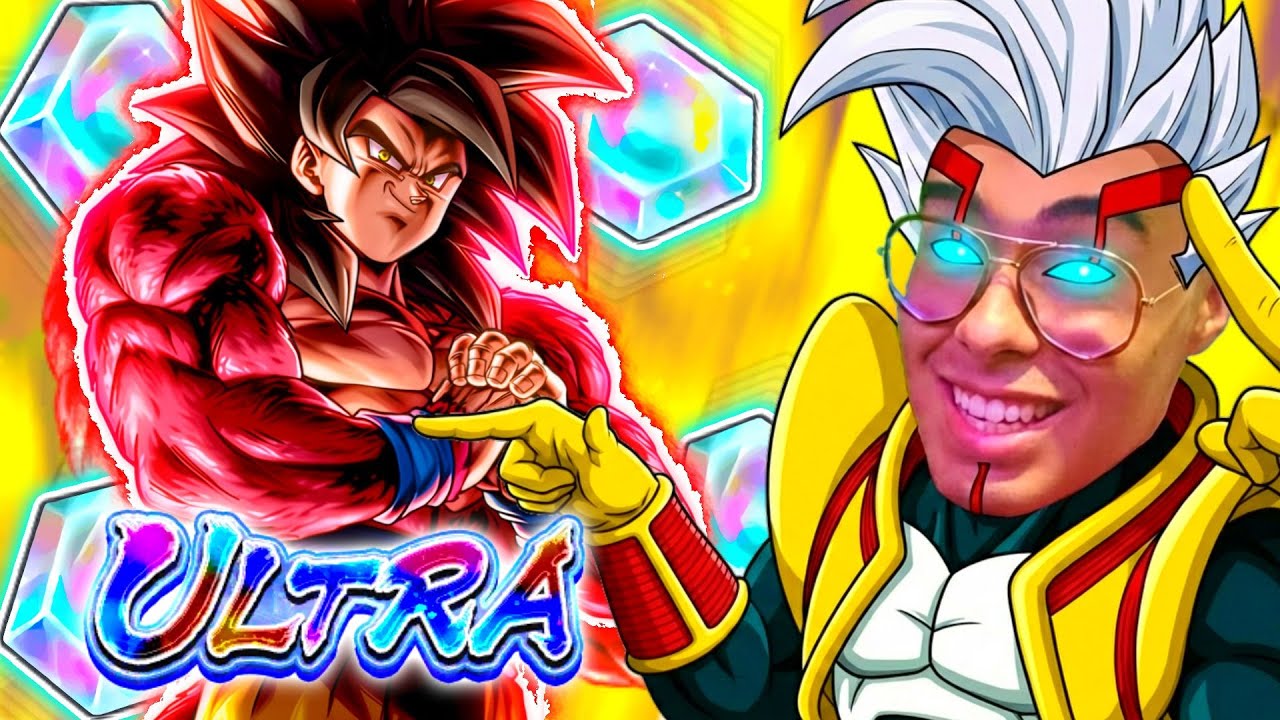 MIRA COMO LE TIRO AL SIMIO TODO LOS CRISTALES QUE TENGO! / Dragon Ball Legends Goku ssj 4 Ultra