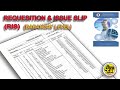 REQUESITION AND ISSUE SLIP | BARANGAY ACCOUNTING