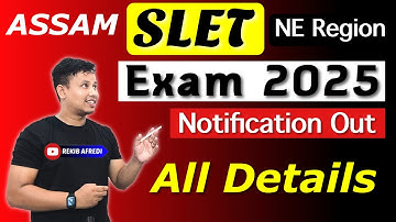 Assam SLET Exam 2025 - Notification Out 😳 || SLET Exam Online Apply Start