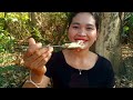 Spicy Cooking Pork Recipe Very Skill Eating So Delicious In Forest