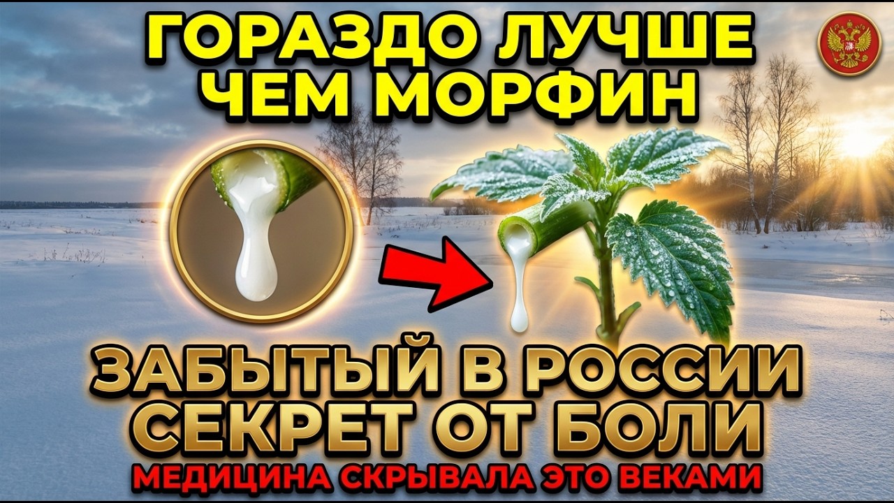 Лучше, чем морфин? «Дворовый опиум» (Почему вы об этом не знаете?)