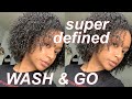 super defined wash and go on type 4 natural hair // i finally perfected my wash &amp; go!