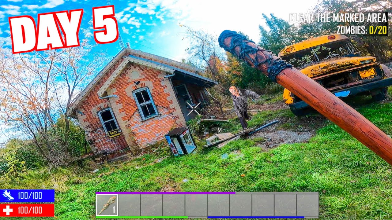 7 DAYS IN ZOMBIE LAND! 24 HOUR ZOMBIE Survival Challenge (THE MOVIE)