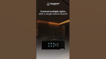 Modern Lighting with a Tap |Technixia WiFi Smart Switch for Homes #viralshorts #smartswitch #kolkata
