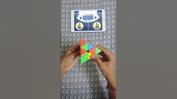 Solving a pyraminx   #cube #foryou #puzzle #rubikscube #puzzlecube #magic #rubik #rubixcube #cubing