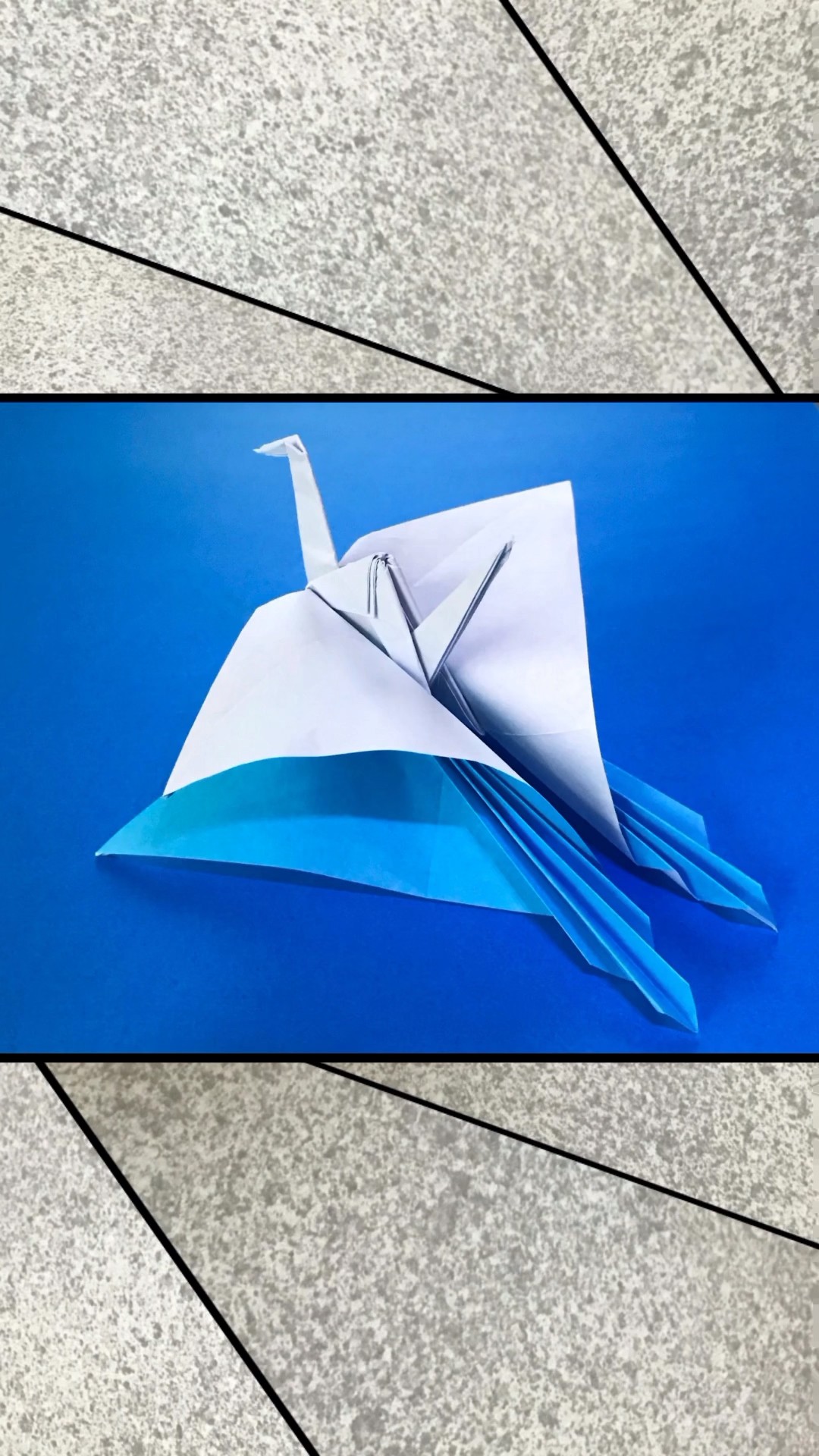 origami】『水面から飛び立つ折り鶴』【折り紙】 - YouTube