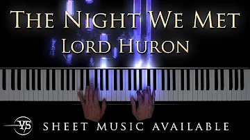 Lord Huron - The Night We Met (Medium Easy Piano Cover)