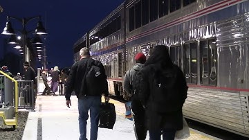 A Calif. Zephyr in blustery Ft. Morgan on 29NOV2025