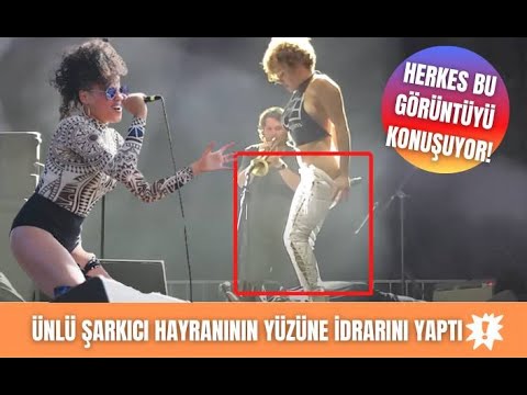 Şarkıcı Sophia Urista, konserinde hayranının yüzüne idrarını yaptı