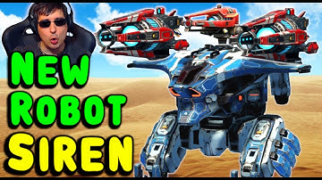 First SIREN Robot GAMEPLAY: New Blizzard - War Robots Test Server WR