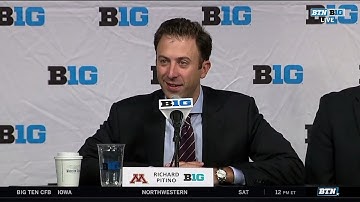 Richard Pitino: Full B1G Media Press Conference (Oct. 2017)