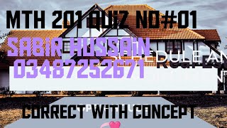mth201 quiz no 1 2025solution 100% correct ||mth623 quiz 1 solution|| mth 201quiz no 1 #solution