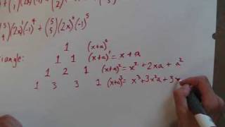 Expanding a Binomial Using the Binomial Theorem and Pascal's Triangle