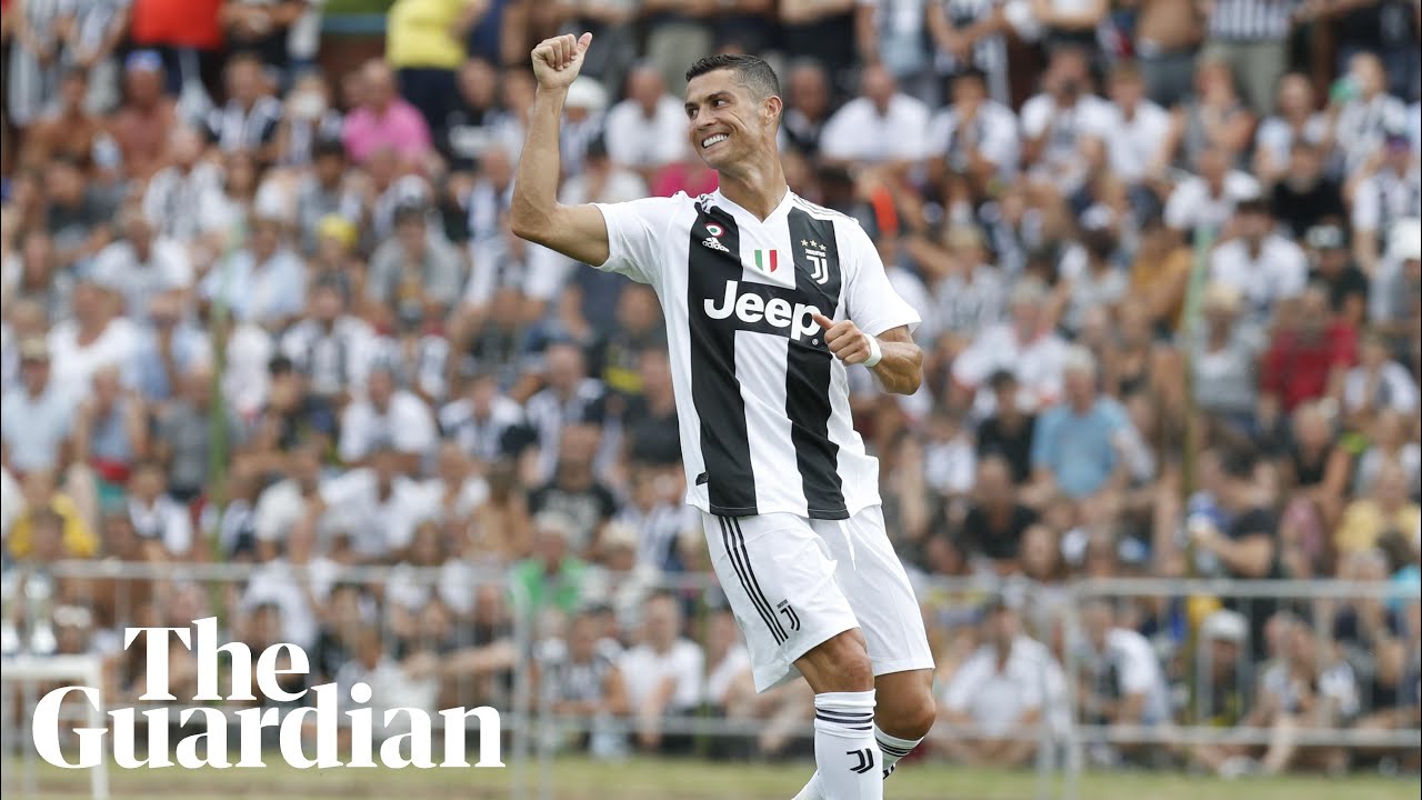 Cristiano Ronaldo scores on Juventus debut amid pitch invaders' welcome  video