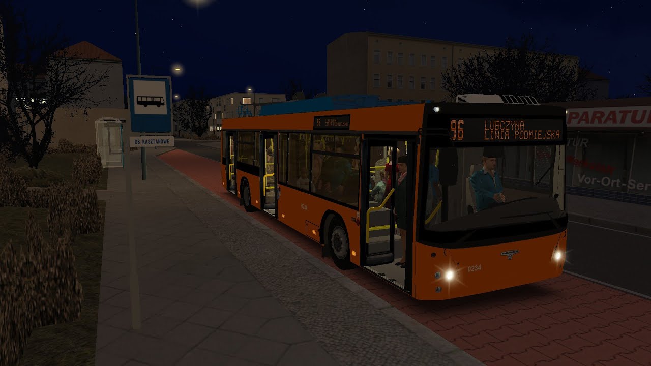 OMSI 2  - BCS.  НОВЫЙ ЩЕЦИН.  ЛИНИЯ 96.