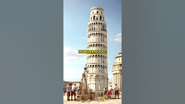 Why The Leaning Tower of Pisa is Never going to Fall over 🤔