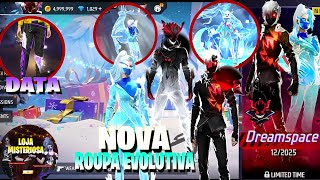 TUDO DA NOVA E MELHOR ROUPA EVOLUTIVA DE NATAL!! DATA ANGELICAL ROXA, LOJA MISTERIOSA, NOVIDADES FF