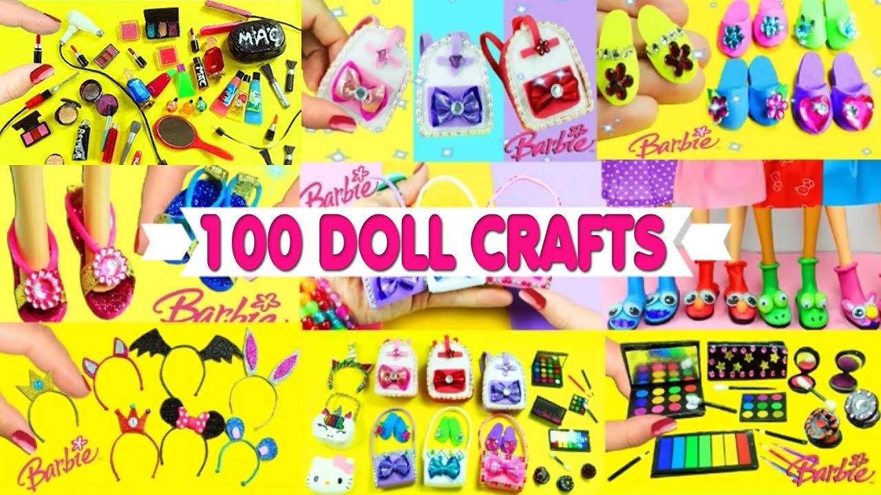 100 DIY Miniature Barbie Dollhouse 