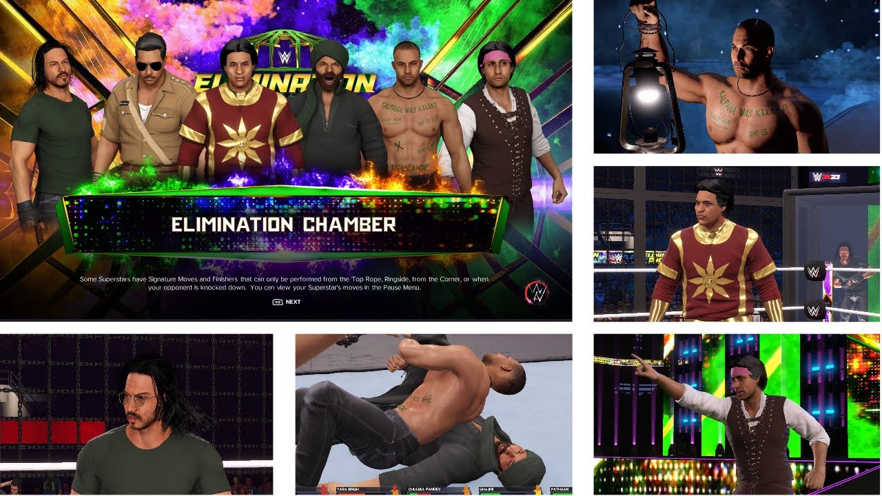 Desi Akhada WWE2K23 SRK Vs Salman Vs Shaktimaan Vs Sunny Vs Aamir Vs battle-of-celebrity-shahrukh-khan-vs-salman-khan-vs-aamir-khan-vs