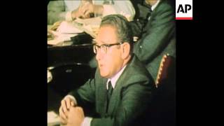 SYND 12-9-73 KISSINGER BEFORE SENATE COMMITTEE HEARING IN WASHINGTON DC