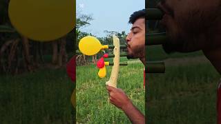 Amazing Homemade Multi-Balloon Pump from Natural Materials! 🎈#funny