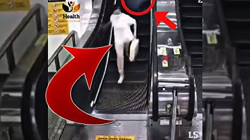 Escalator accident | travel safely 