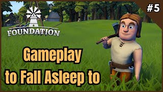 FALL ASLEEP in my growing MEDIEVAL village | Foundation [EP 5]