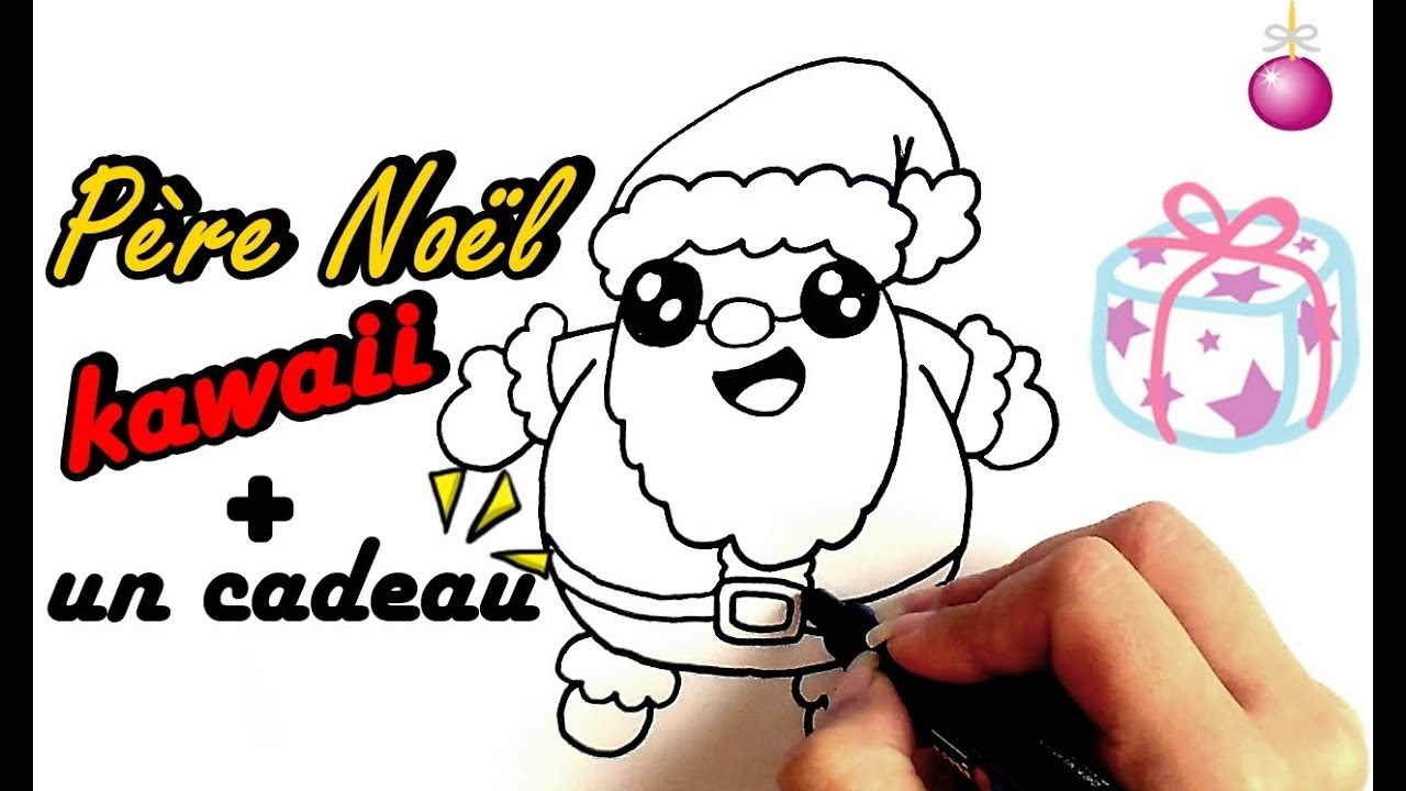 Comment dessiner le Père Noël kawaii 2/11 - YouTube